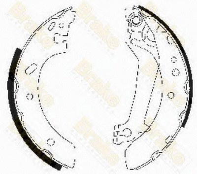 BRAKE ENGINEERING sh2503 -  Комплект тормозных колодок